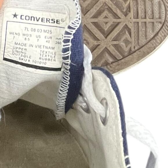 Womens Converse All Star CTAS 70 Ox Sneakers Size 7 Blue White - Picture 6 of 6